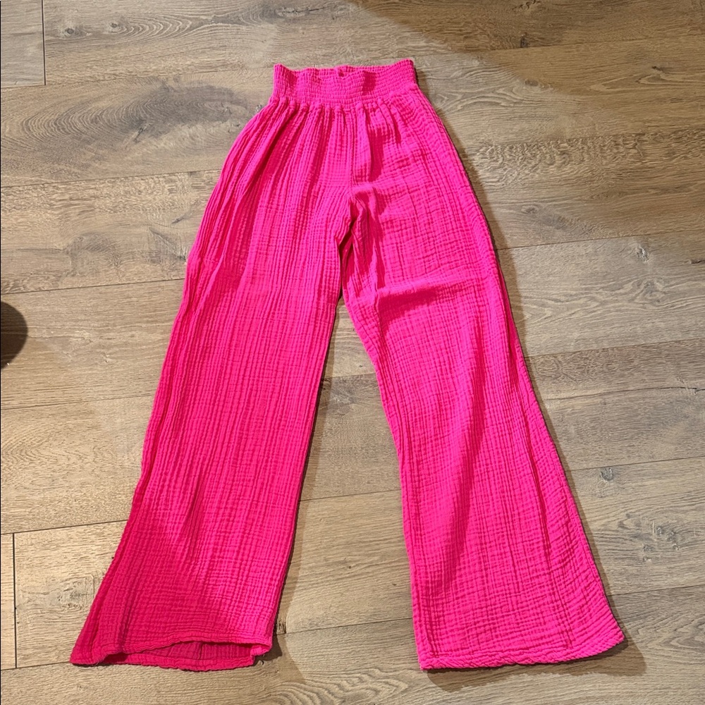 Micheal stars wide leg gauze pant